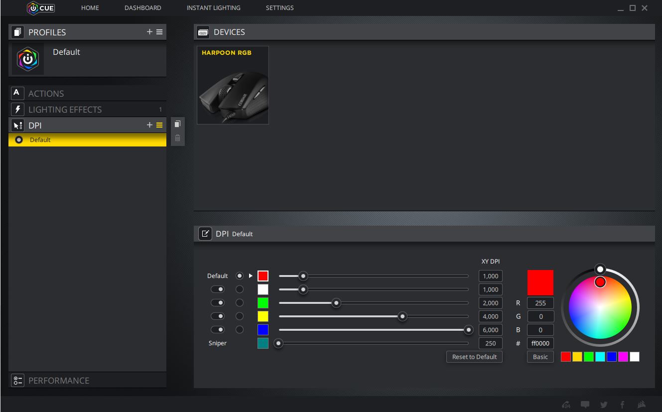 Corsair iCUE - Profile RGB