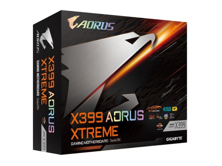 Gigabyte AORUS X399 Motherboard Box Design