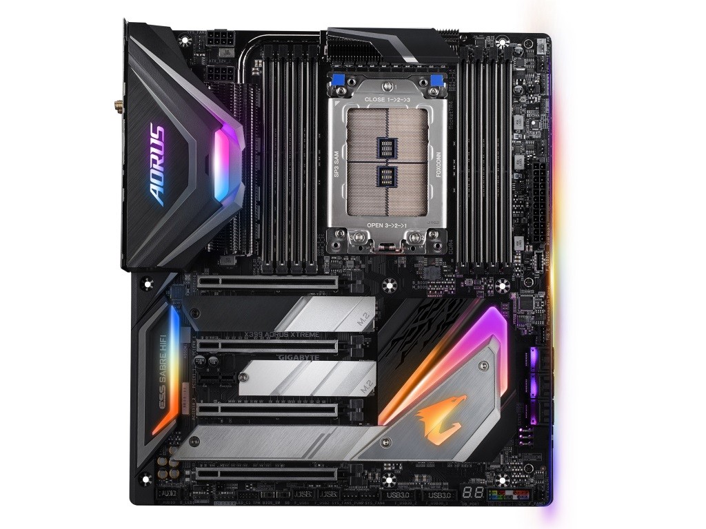 Gigabyte Aorus X399 Extreme Motherboard Front