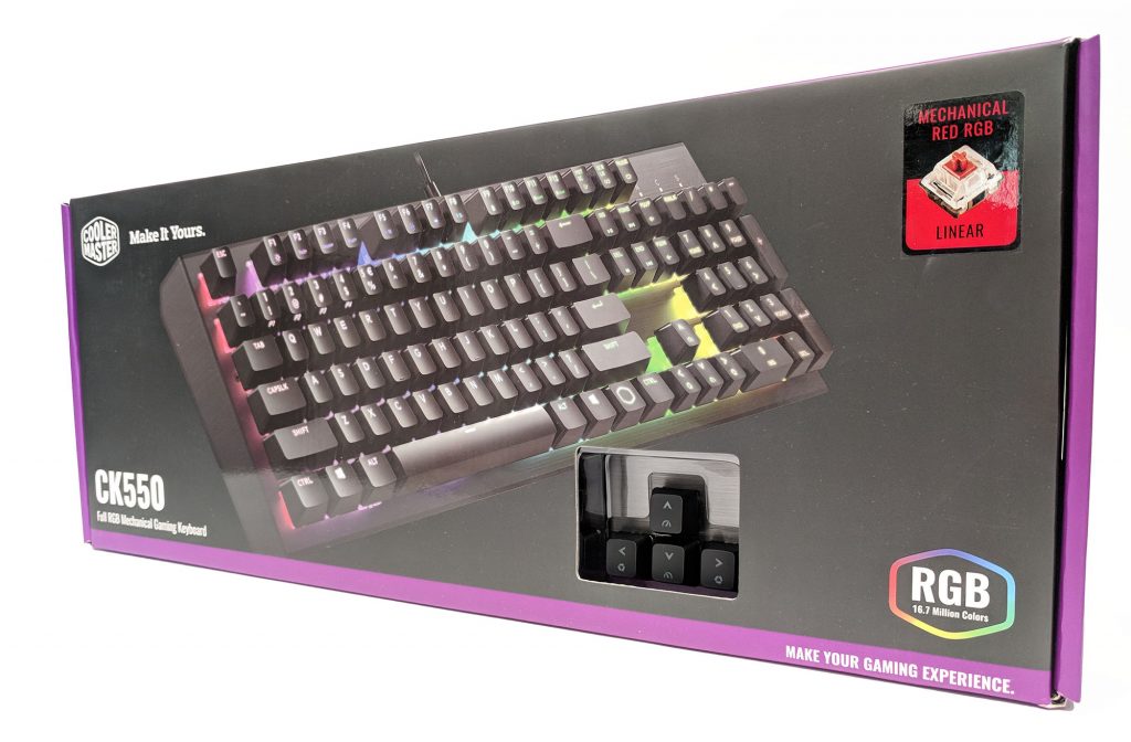 Cooler Master CK550 Mechanical Gaming Keyboard Box Front