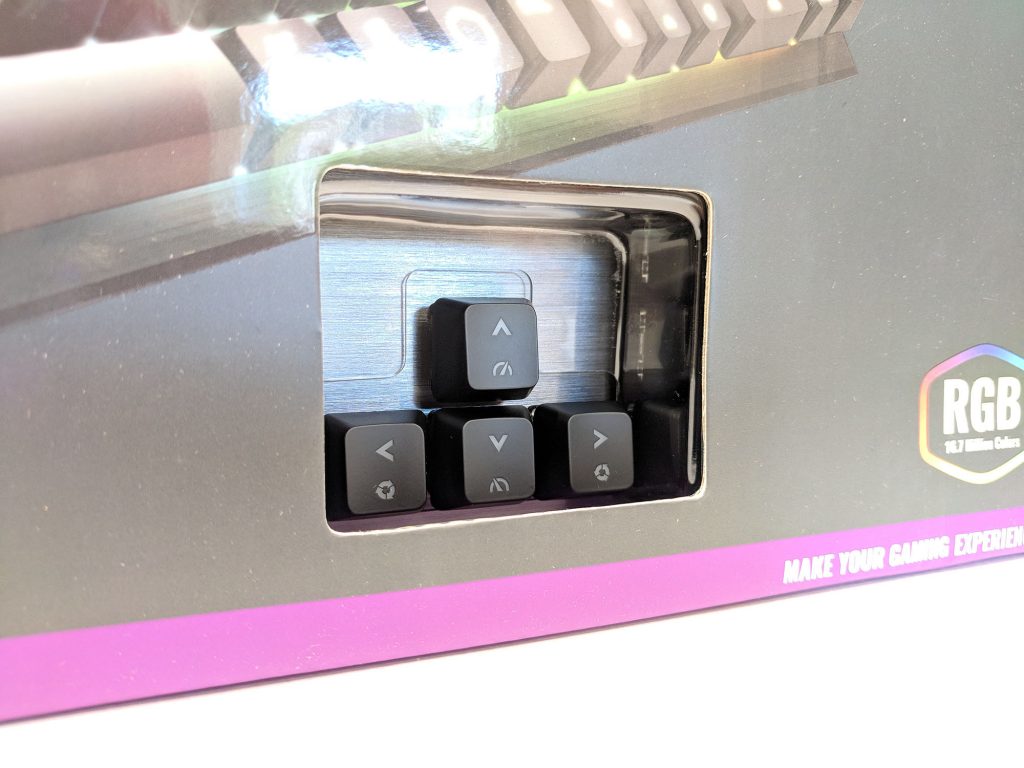 Cooler Master CK550 Mechanical Gaming Keyboard Key Window