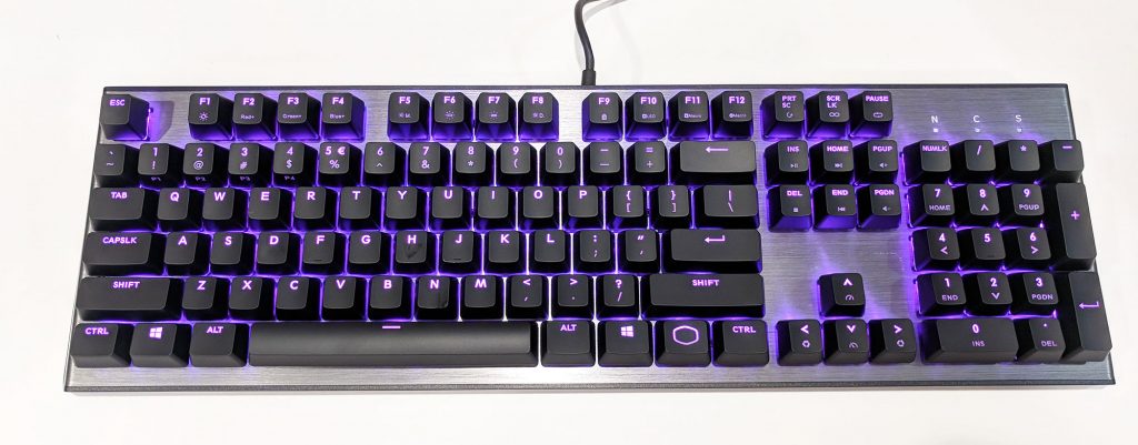 Cooler Master CK550 Gaming Keyboard LEDs On