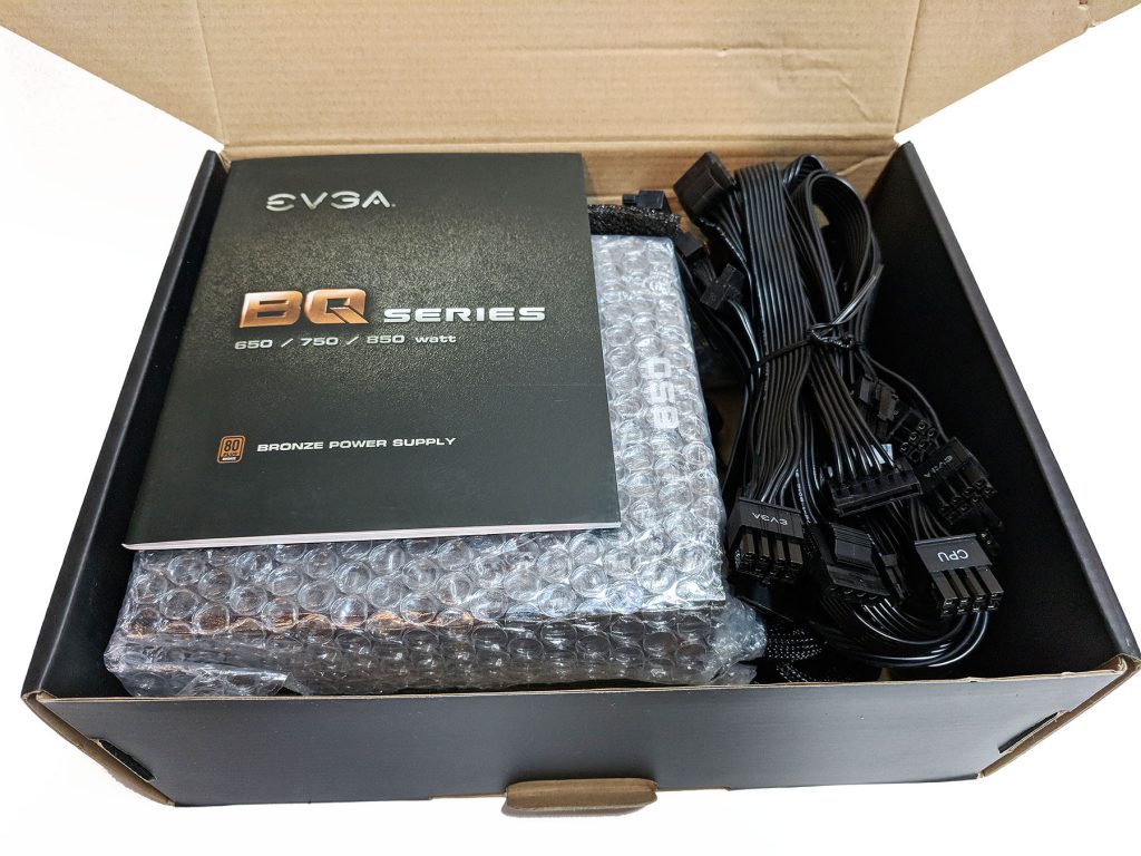 EVGA 850 BQ Packaging