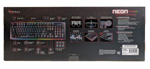 Rosewill NEON K75 RGB Mechanical Keyboard Box Back Detail