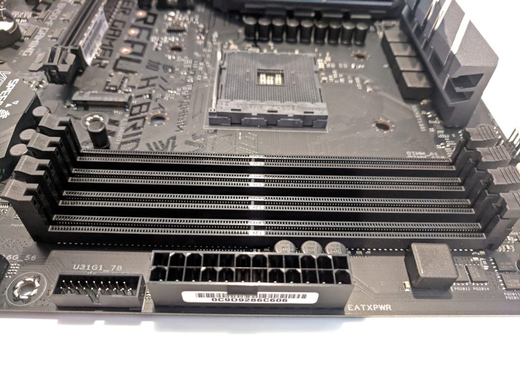 ASUS ROG STRIX B450-F Gaming Motherboard Memory Banks