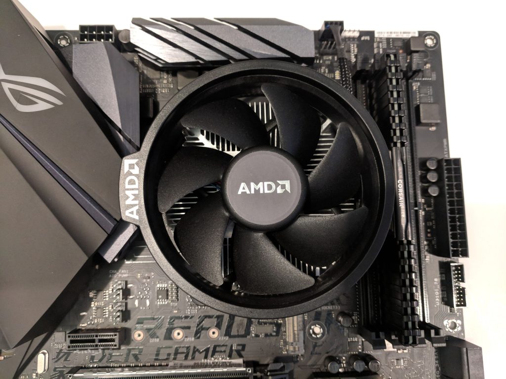 ASUS ROG STRIX B450-F Gaming Motherboard CPU Fan Installed