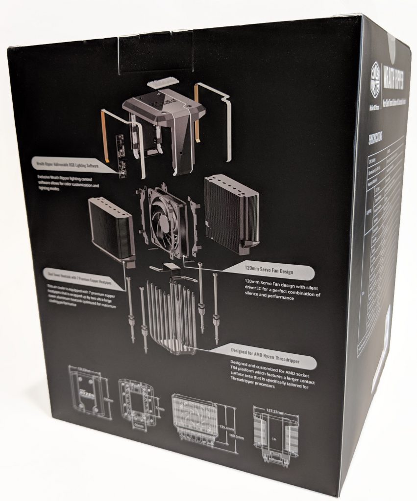 Cooler Master Wraith Ripper CPU Cooler AMD Box Back