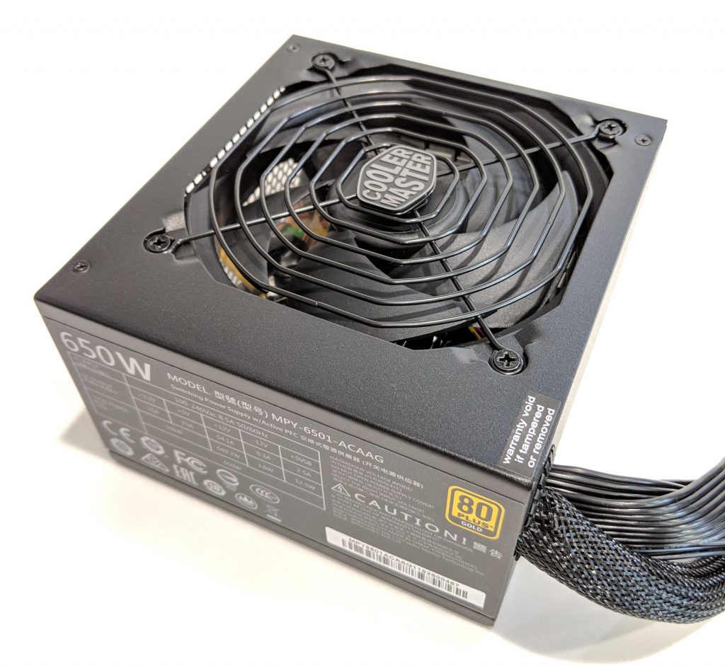 Cooler Master MWE Gold 650 PSU Angle