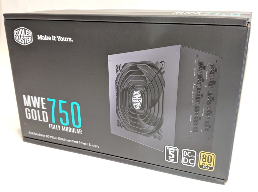 Cooler Master MWE Gold 750 PSU Box Front