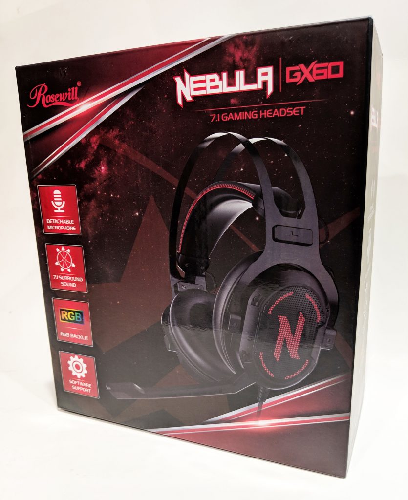 Rosewill Nebula GX60 Gaming Headset Box Front