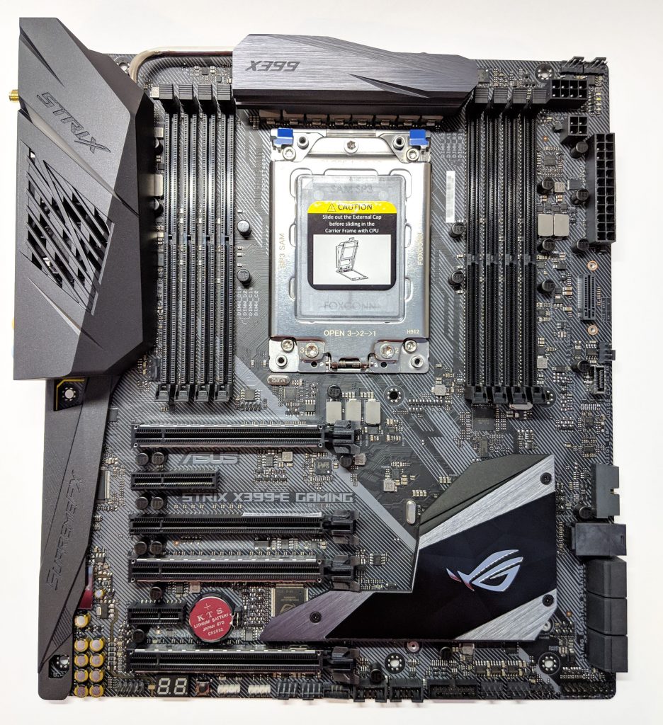 ASUS ROG Strix X399-E Gaming Motherboard Top