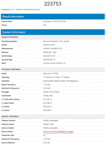 NVIDIA RTX 2070 Mobile Max-QSpecs