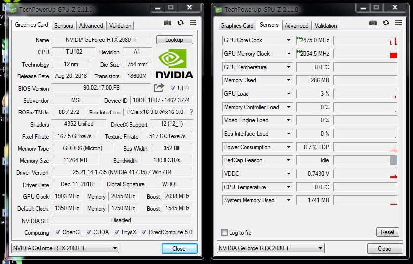 MSI RTX 2080 Ti Lightning Z Overclock