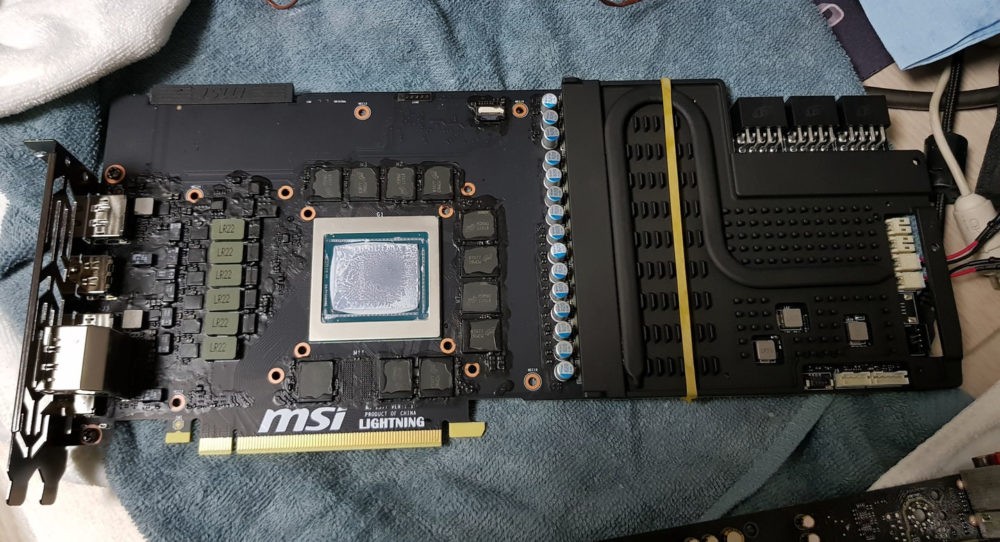 MSI RTX 2080 Ti Lightning Z VRM heat spreader