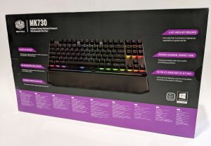 Cooler Master MK730 Tenkeyless Keyboard Box Back