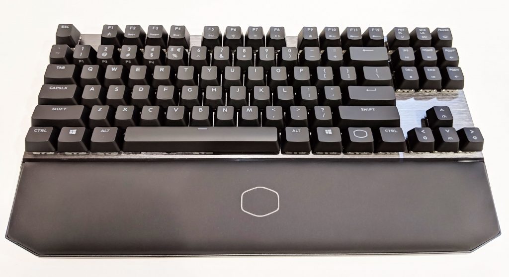 Cooler Master MK730 Tenkeyless Keyboard Front with Palm Rest