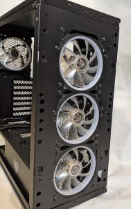 FSP CMT340 Case Front Fans Glass Removed