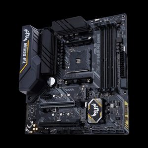 ASUS TUF B450M-Pro Gaming AM4 Motherboard Front Right
