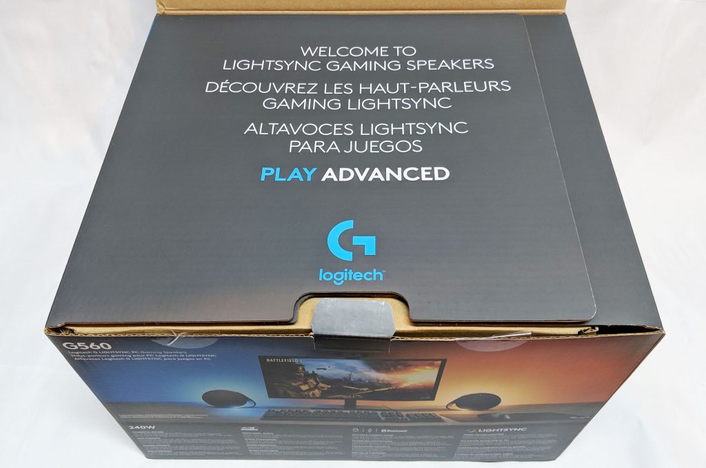 Logitech G560 Gaming Speaker Inside Flap 1