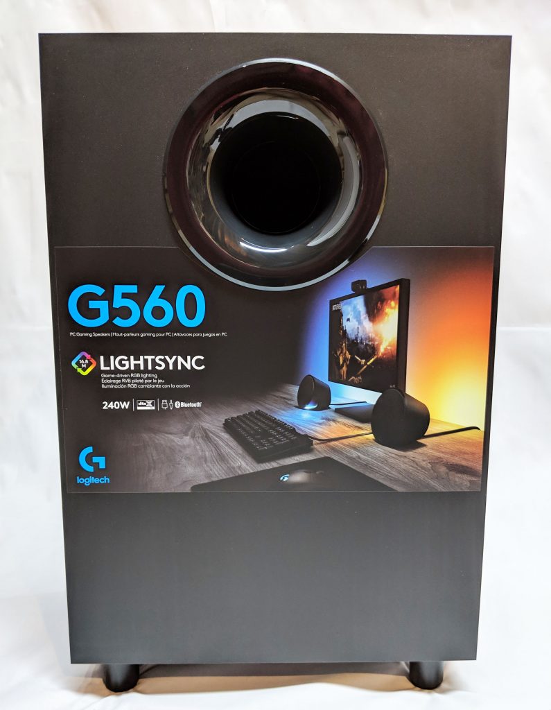 Logitech G560 Gaming Speaker Subwoofer Front