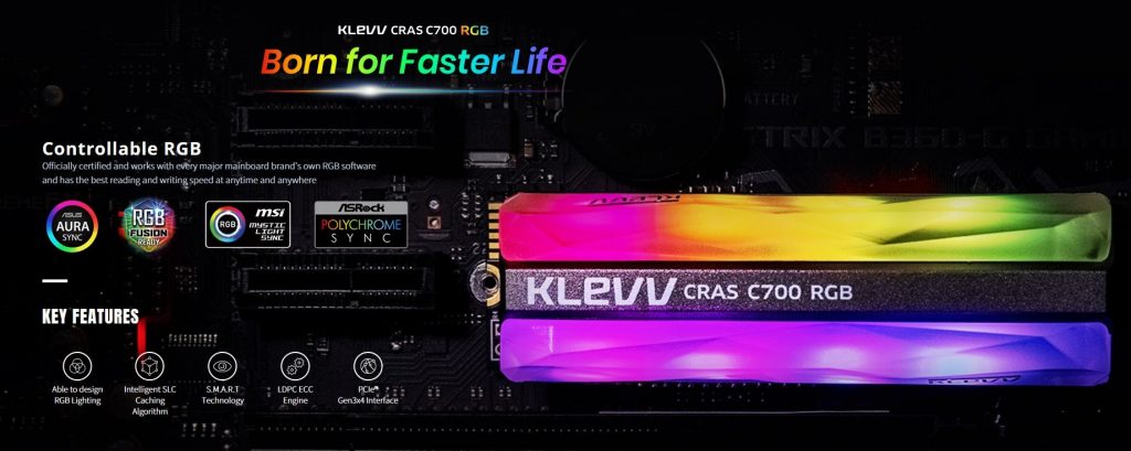 Klevv CRAS C700 RGB SSD Information