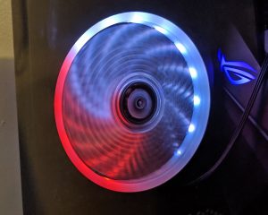 FSP CMT350 Case RGB Fan Blue/Red