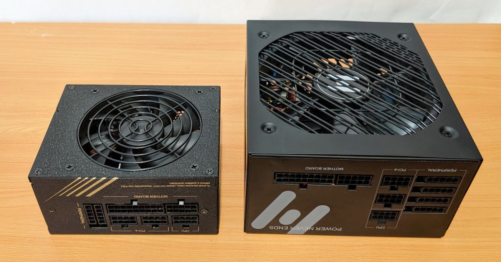 FSP Dagger Pro 650W SFX Size Comparison