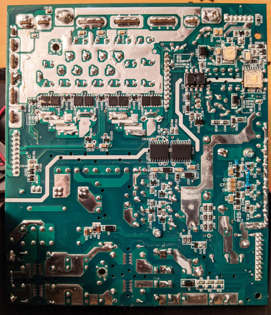 FSP Hydro PTM Pro PSU 1000W Rear Motherboard PCB