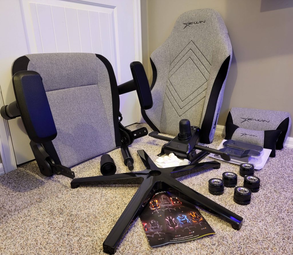 E-Win Racing Champion Series Gaming Chair Review Assembly 1